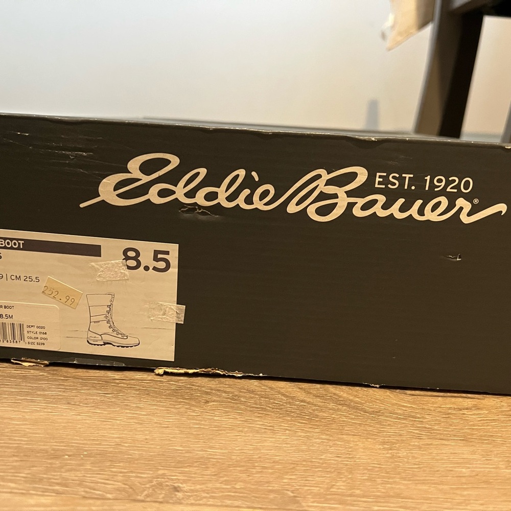 Eddie Bauer Black Leather Boots